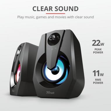 Trust 2.0 Ziva RGB Illuminated Black