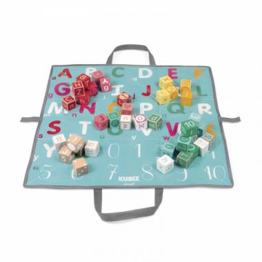 Janod Cube puzzle - Letters and numbers (40 pcs.)