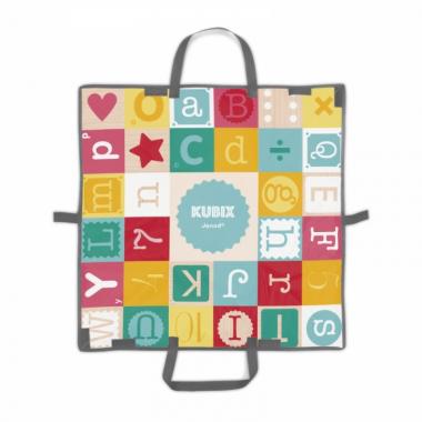 Janod Cube puzzle - Letters and numbers (40 pcs.)