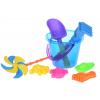 Same Toy Набор для игры с песком с Воздушной вертушкой (синее ведро) (8 шт.)