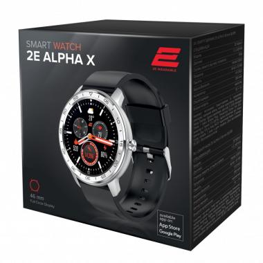 2E Watch Alpha X 46 mm Silver
