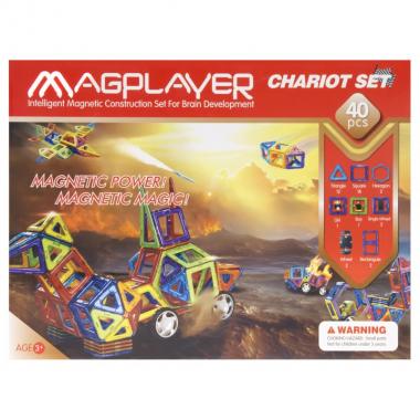MagPlayer Magnetic construction set 40 pcs. (MPB-40)