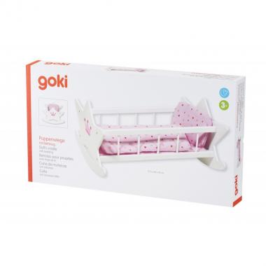 goki Колыбель для кукол с постельным бельём