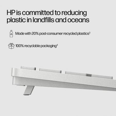 HP Клавіатура 970 Programmable BT/WL UKR White