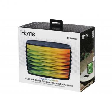 iHome iBT85 Wireless, Color Changing, USB, iPX4, Mic