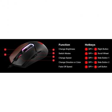 MSI Clutch GM30 Black GAMING Mouse S12-0401690-D22