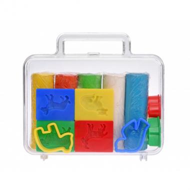 Becks Plastilin Set of modeling clay 500g. 5 colors with molds in case