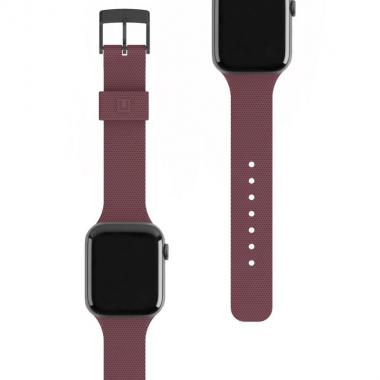 UAG by [U] for Apple Watch 44/42 [U] Dot Silicone Strap, Aubergine