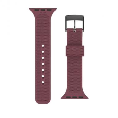 UAG by [U] for Apple Watch 44/42 [U] Dot Silicone Strap, Aubergine