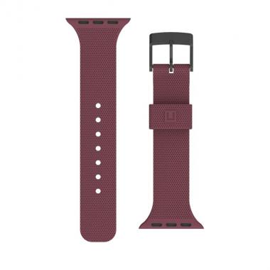 UAG by [U] for Apple Watch 44/42 [U] Dot Silicone Strap, Aubergine