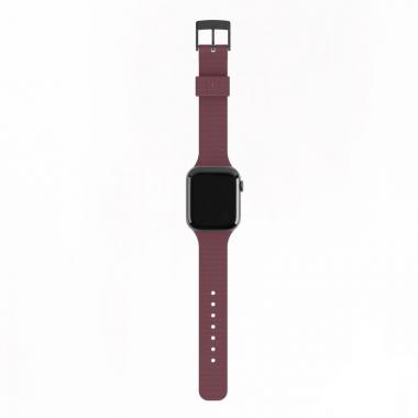 UAG by [U] for Apple Watch 44/42 [U] Dot Silicone Strap, Aubergine