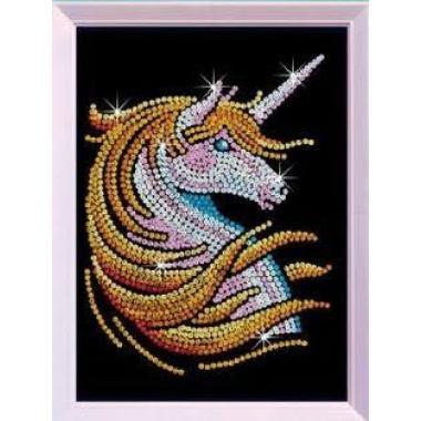 Sequin Art Craft set RED - Unicorn