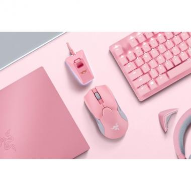 Razer Миша ігрова Viper Ultimate & Mouse Dock Quartz WL/USB RGB Pink