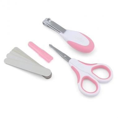 Nuvita Set for child care 0m + Pink Safe scissors with aks. NV1138COOLPINK