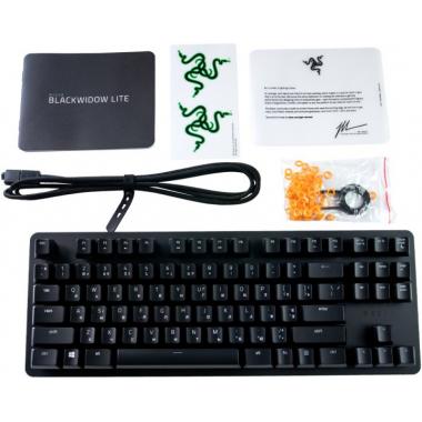 Razer Клавіатура ігрова BlackWidow Lite Orange Switch USB US LED, Black