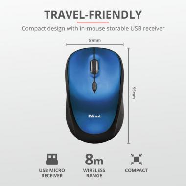 Trust Чохол + миша YVO MOUSE & SLEEVE 15.6 [23452]