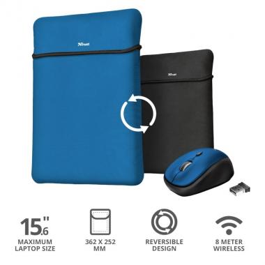 Trust Чохол + миша YVO MOUSE & SLEEVE 15.6 [23452]