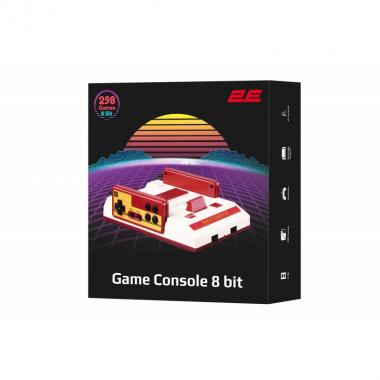 2E Ігрова консоль 8bit AV (2 дротових геймпада, 298 ігор)