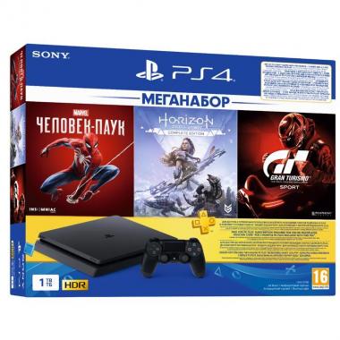 PlayStation 4 1ТВ в комплекті з 3 іграми і підпискою PS Plus
