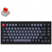 Keychron Клавиатура V1 84 Key QMK Gateron G PRO Red Hot-Swap RGB Carbon Black