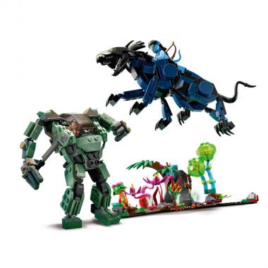 LEGO Конструктор Avatar Нейтири и Танатор против Куаритча в скафандре УМП