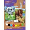 Sequin Art Craft kit PAINTING BY NUMBERS JUNIOR-PAIRS Horses