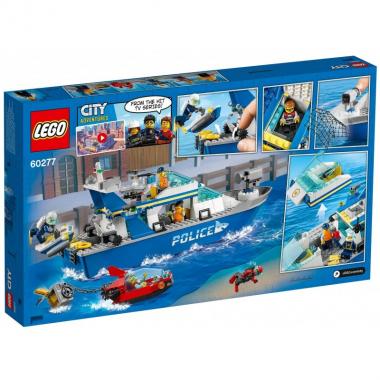 LEGO Конструктор City Поліцейський патрульний човен 60277