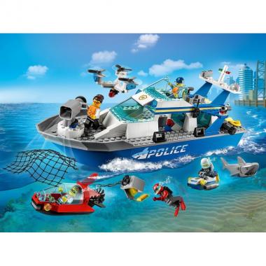 LEGO Конструктор City Поліцейський патрульний човен 60277