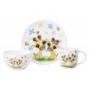 ARDESTO Set of children's dishes Baby giraffes, 3 pcs., new bone china
