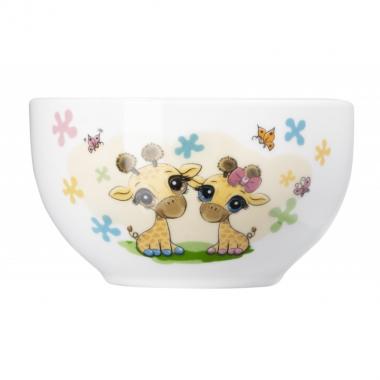 ARDESTO Set of children's dishes Baby giraffes, 3 pcs., new bone china