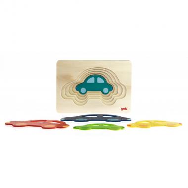 goki Learning game Multi-colored cars
