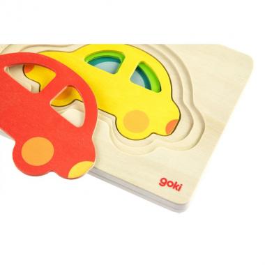 goki Learning game Multi-colored cars