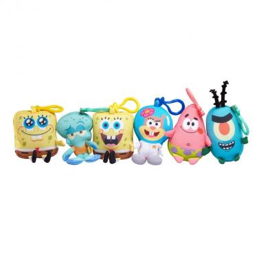Sponge Bob игрушка-брелок Mini Key Plush SpongeBob в ассорт.