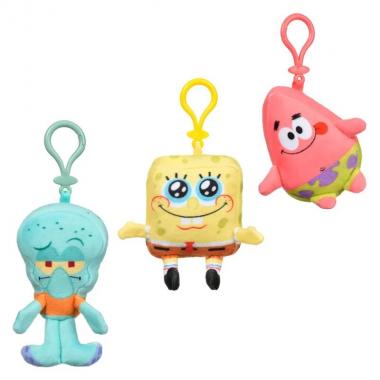 Sponge Bob игрушка-брелок Mini Key Plush SpongeBob в ассорт.