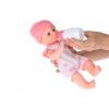 Same Toy Baby doll in white clothes with accessories and sound (35 cm)