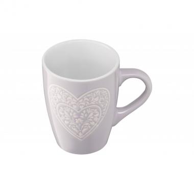 ARDESTO Mug Heart, 330 ml, gray, ceramics