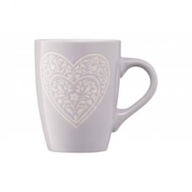 ARDESTO Mug Heart, 330 ml, gray, ceramics