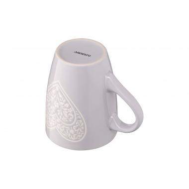 ARDESTO Mug Heart, 330 ml, gray, ceramics
