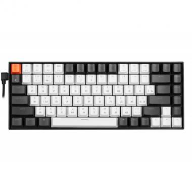 Keychron K2 84 keys, Gateron RED, White LED, BLACK