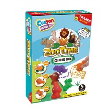 PAULINDA Crayon clay-coloring book