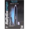 BaByliss Триммер для стрижки волос в носу и ушах, 2 насадки, черный