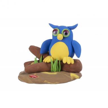 PAULINDA Маса для ліплення Super Dough Happy land 75г Сова