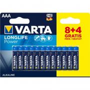 VARTA LONGLIFE POWER AAA BLI 12 (8+4) ALKALINE