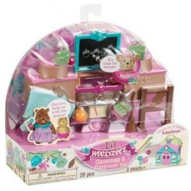 Li`l Woodzeez CLASSROOM & PLAYGROUND SET