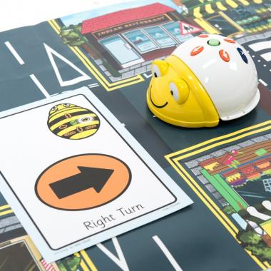 tts Прозоре поле Bee-Bot and Blue-Bot Transparent Grid Mat