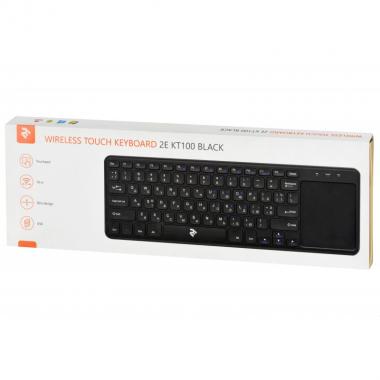 2E Touch keyboard KT100 BLACK