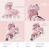 YVolution SWITCH SKATES Size7-11 Adjustable Pink 4L/13L/16L OP 4PK Colour Box