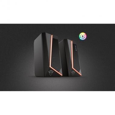 Trust Акустична система (Колонки) 2.0 GXT 609 Zoxa RGB Black