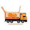 Same Toy Inertial toy car Super Combination Truck (yellow) for animal transportation