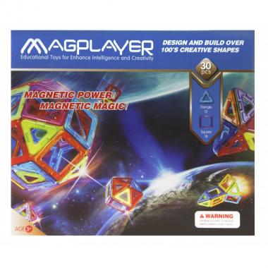 MagPlayer Конструктор магнитный 30 ед. (MPB-30)